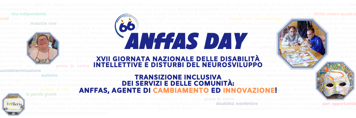 28 marzo 2024: Anffas, 66 anni di impegno per il rispetto della dignità e dei diritti delle persone con disabilità intellettive e del neurosviluppo e dei loro familiari