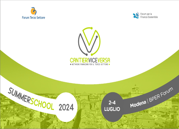 Terzo settore e finanza sostenibile insieme a Modena: torna la Summer School di Cantieri ViceVersa